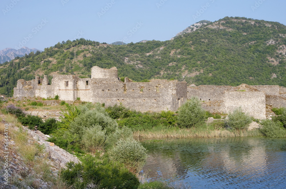 Lesendro Castle on the Skadar Lake National Park, Montenegro