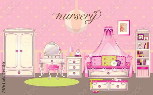 Girls room interior
