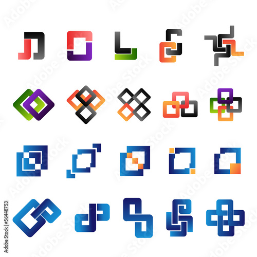 Unusual Icons Set - Isolated On White Background
