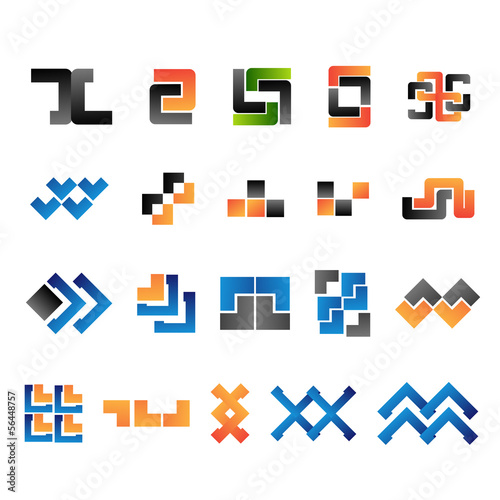 Unusual Icons Set - Isolated On White Background