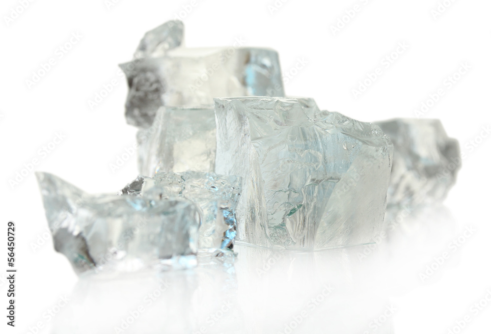 Ice cubes isolated on white Ice cubes isolated on white