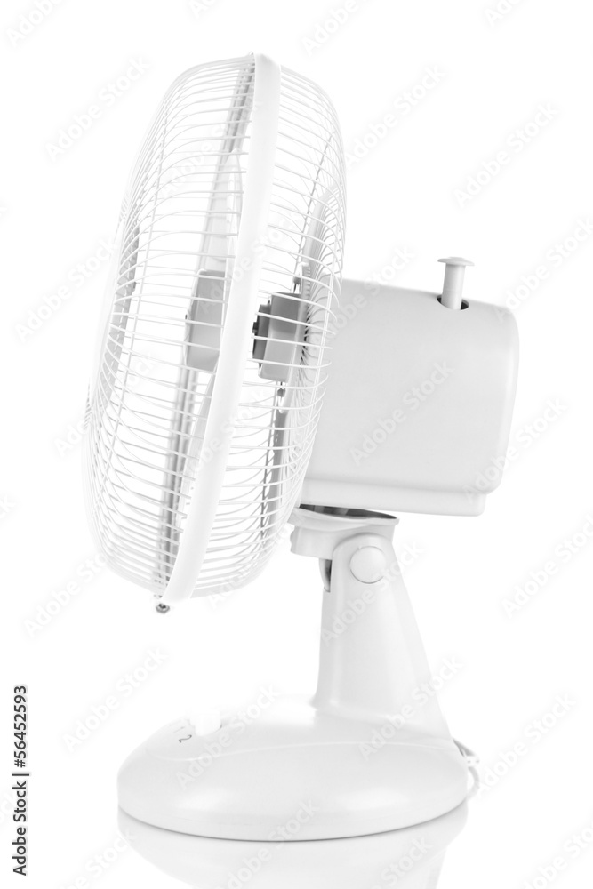 Electric fan isolated on white