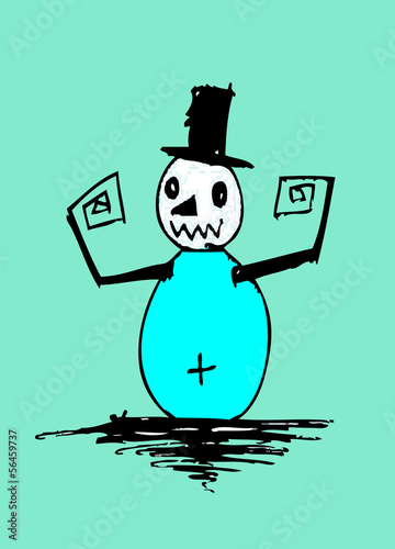 Cartoon cute monsters in Jaidee Family Style
