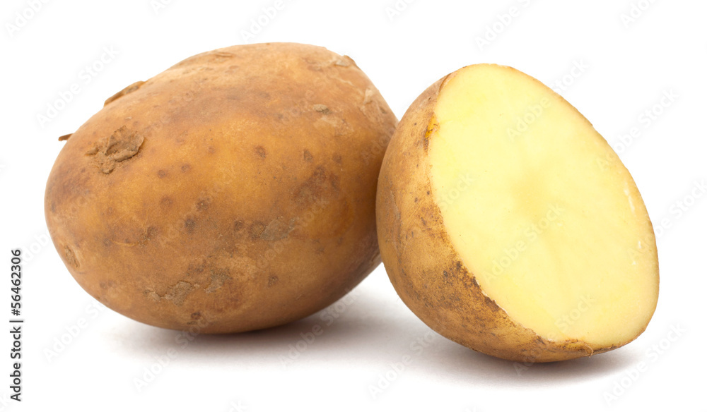 New Potatoes isolated on white background New Potatoes isolated on white background
