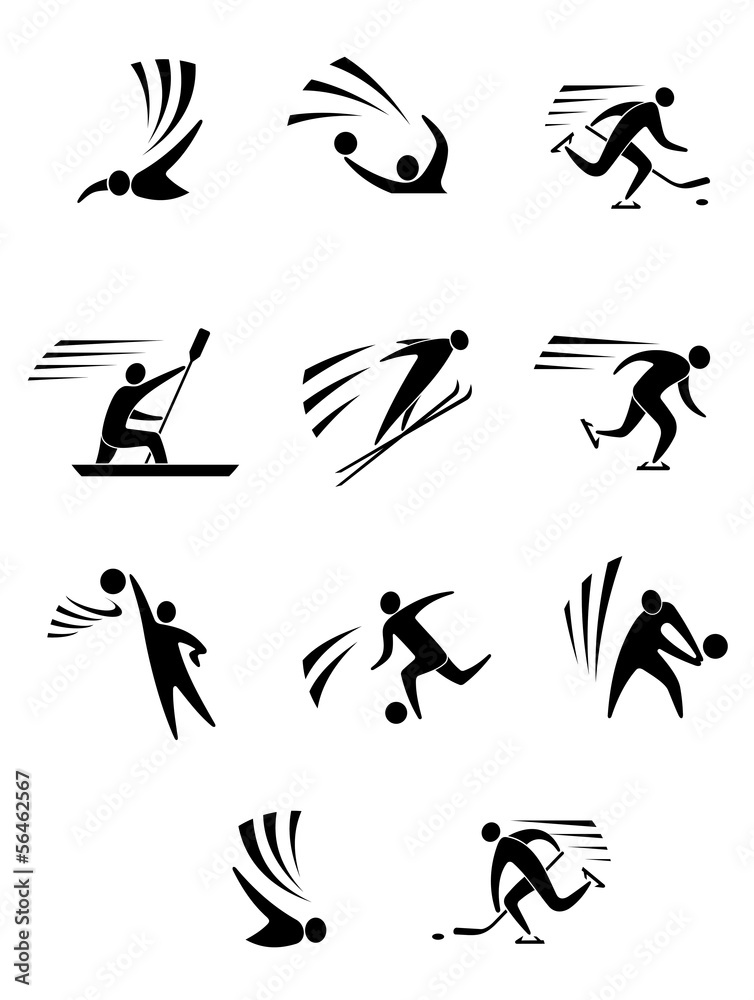 Naklejka premium Athlets and players