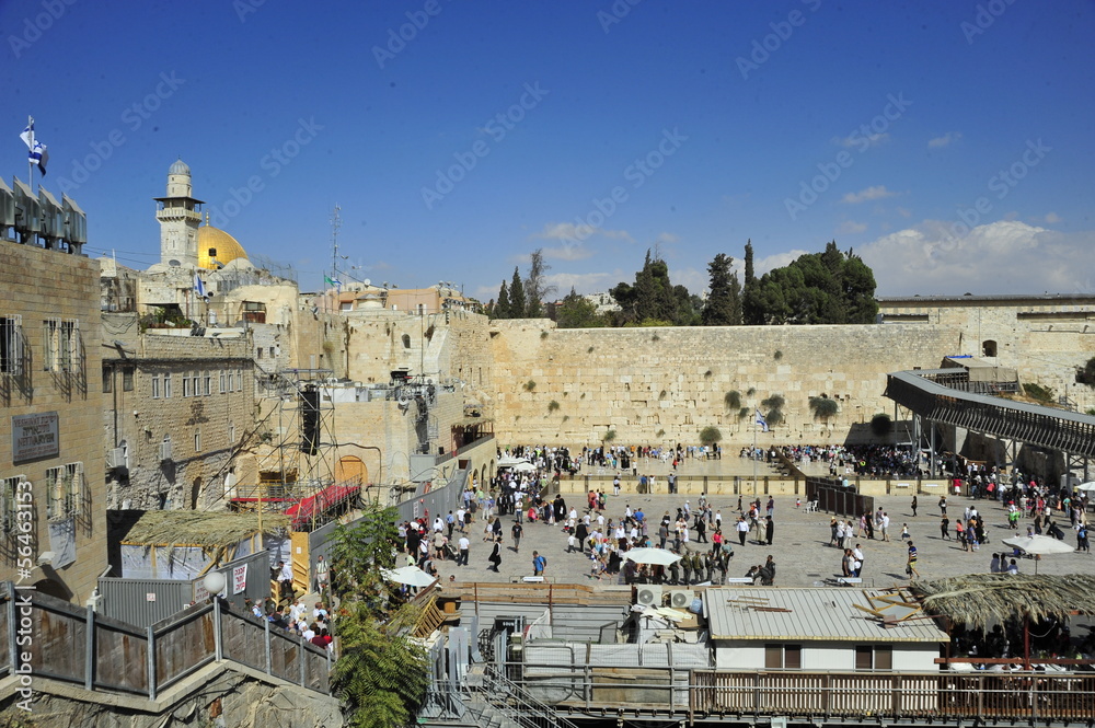 Fototapeta premium The Western Wall and Temple Mount in Jerusalem