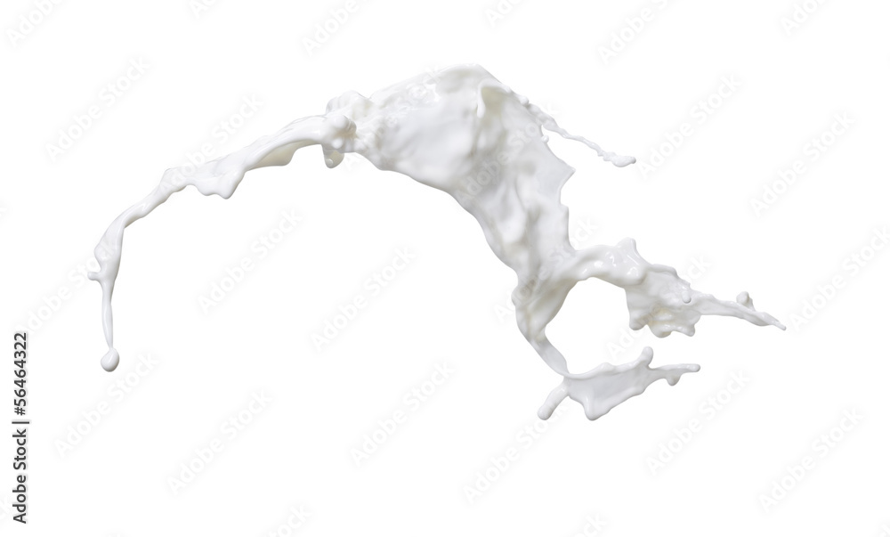 White milk isolated on white background White milk isolated on white background