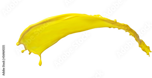 yellow liquid splash