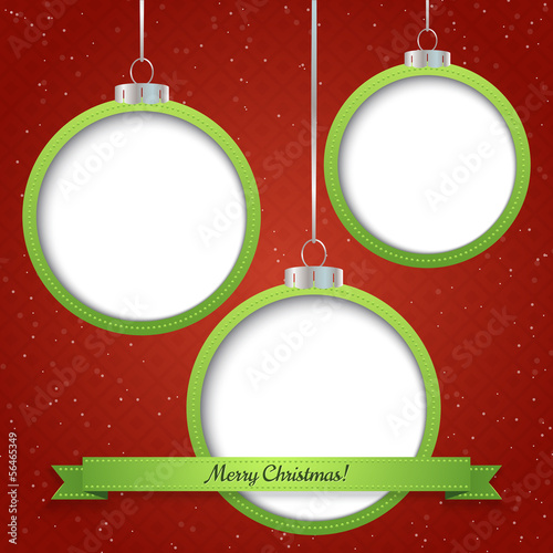 Merry Christmas greeting card design. Vector illustration