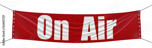 Free Download «On air» Banner (clipping path included) - GFXLoad