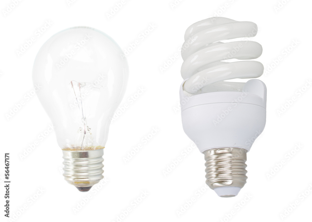 energy saving and common electric bulbs energy saving and common electric bulbs
