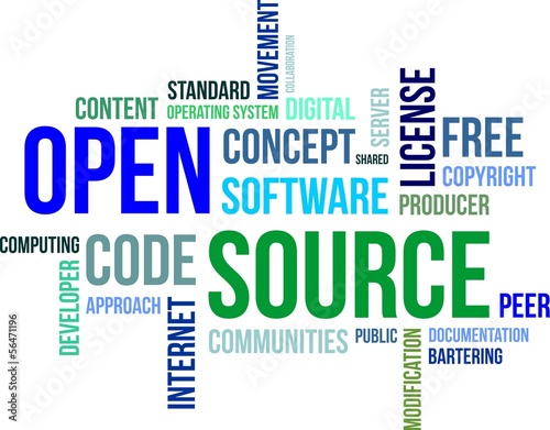 word cloud - open source