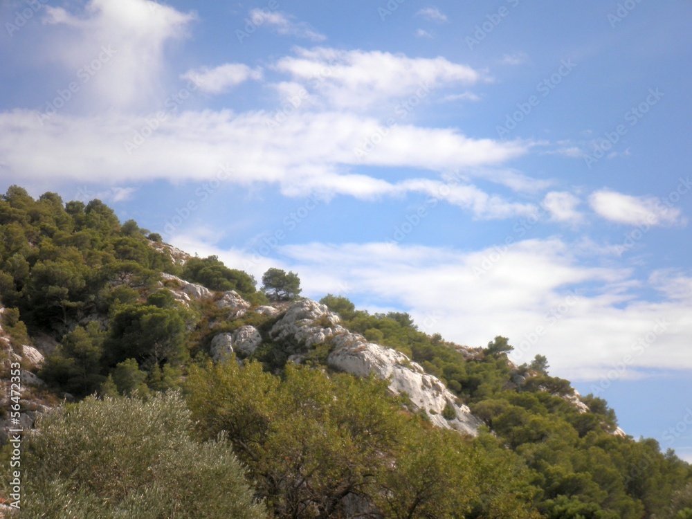 calanques - falaise calcaire