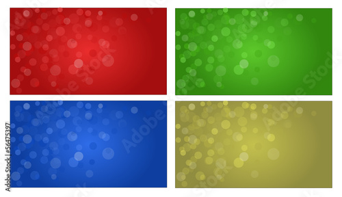 Collection of 4 Christmas backgrounds