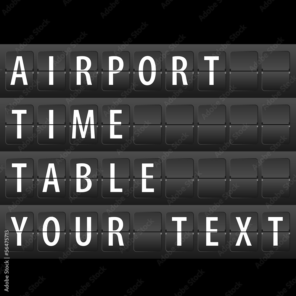 Airport Time Table
