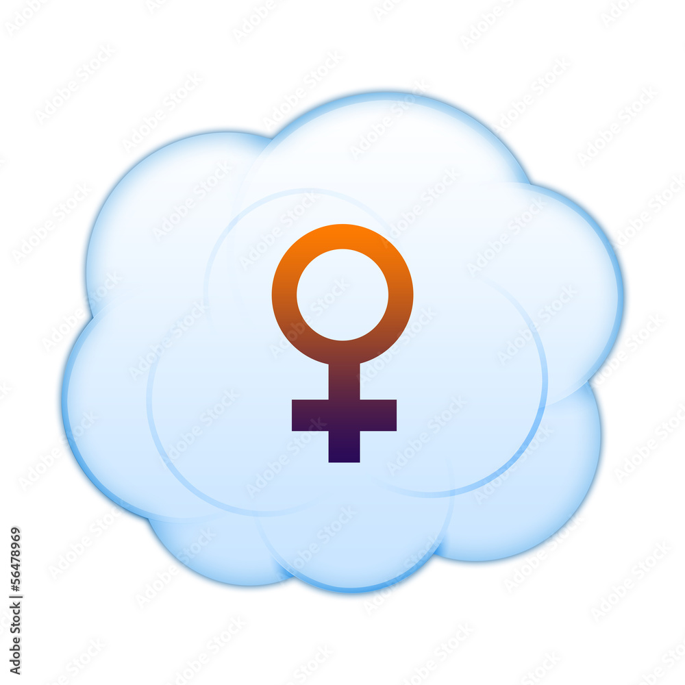 Icon on the clouds Icon on the clouds