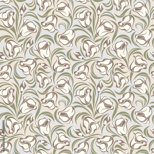 Floral seamless pattern. Vector illustration. © naddya