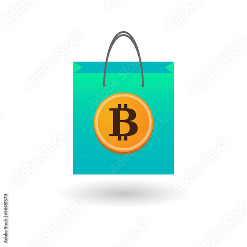 Shopping bag with icon