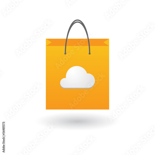 Shopping bag with icon