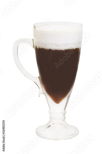 hot mulled wine on a white background