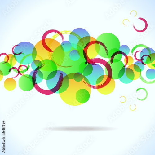 abstract colorful background with circles , eps10