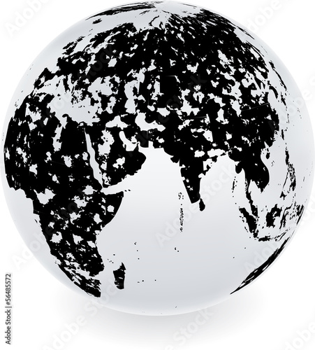 grunge globe