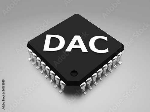 (DAC or D-to-A) Digital to analog converter photo