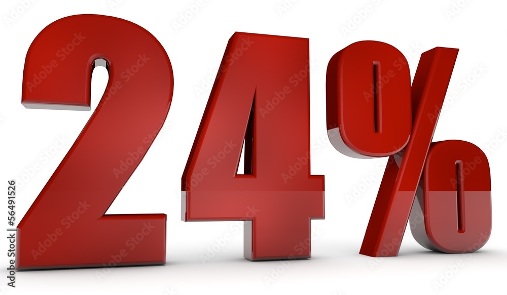 percent,24 percent,24