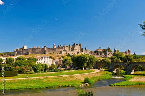The ancient Citte of Carcassonne in France