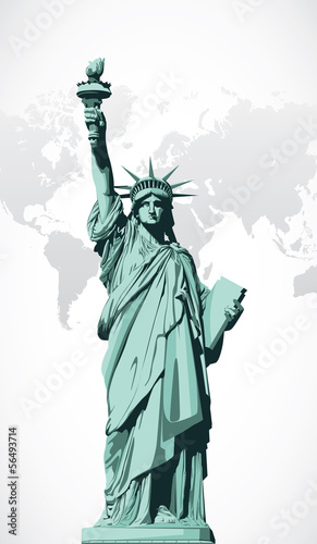 Vector statue of Liberty