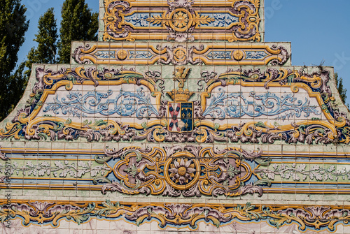 Carta da parati Portuguese ceramic tile painting from the C18th.