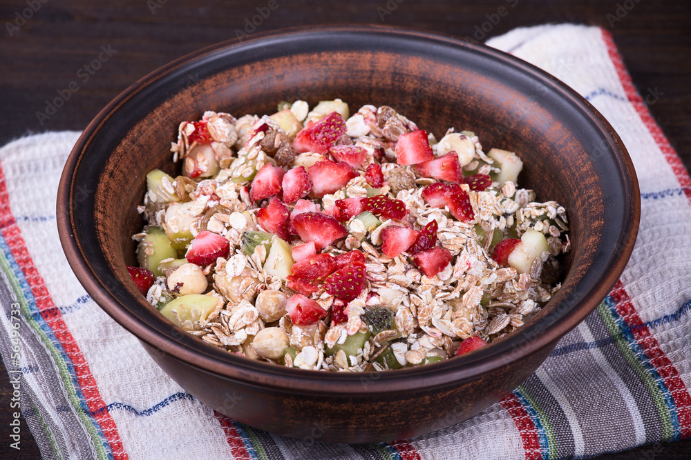 Muesli with berry