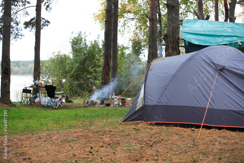 Tent Near Lake