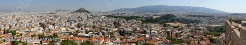 Vue panoramique d Ath  nes depuis le rocher de l  Acropole