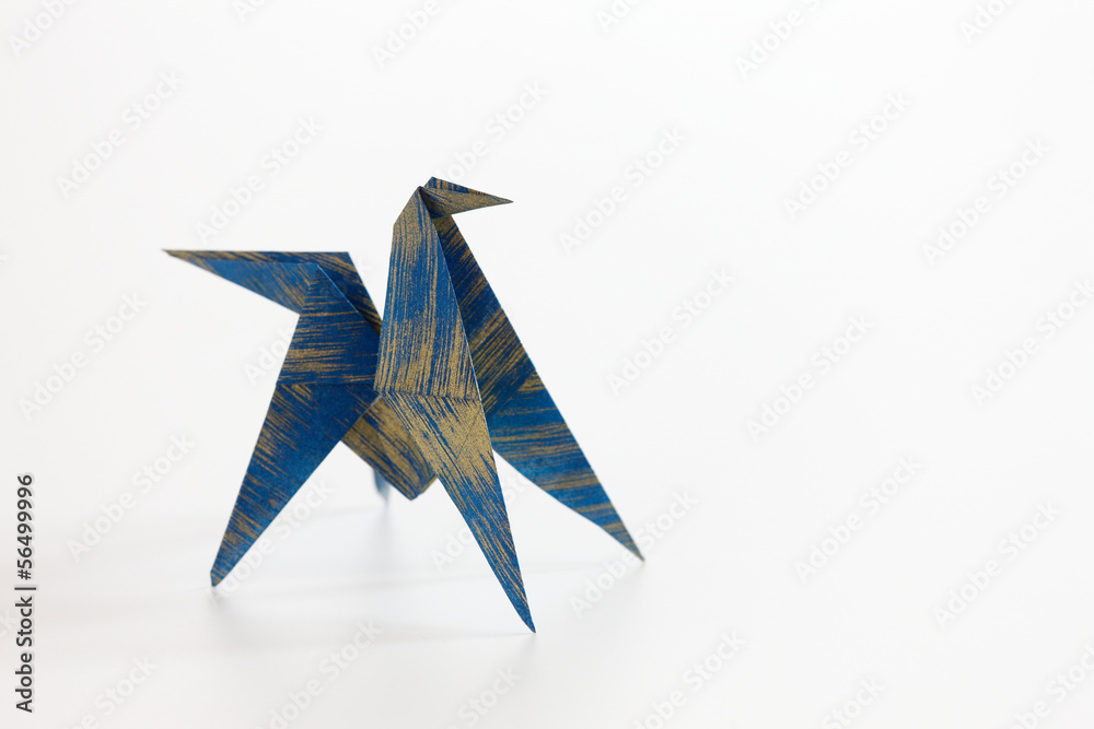 Naklejka premium 折り紙の馬