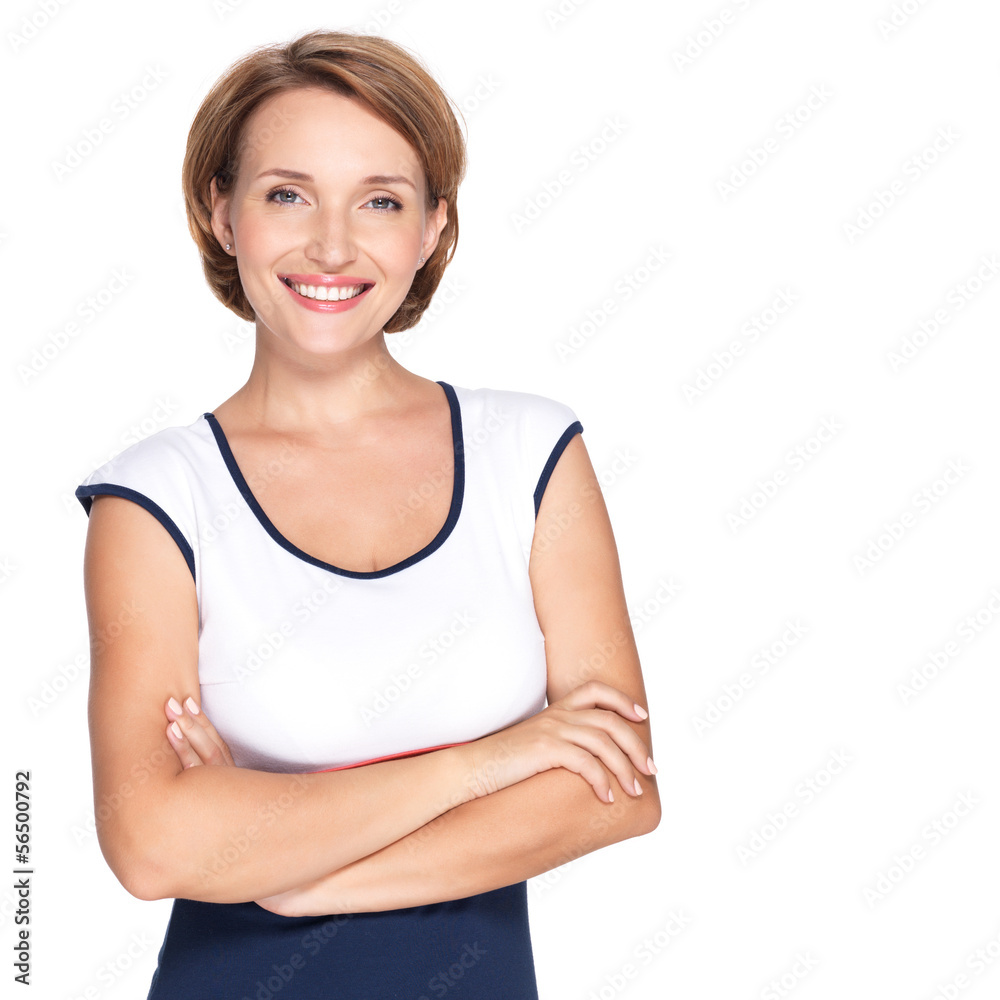 Portrait of a beautiful young adult white happy woman Portrait of a beautiful young adult white happy woman