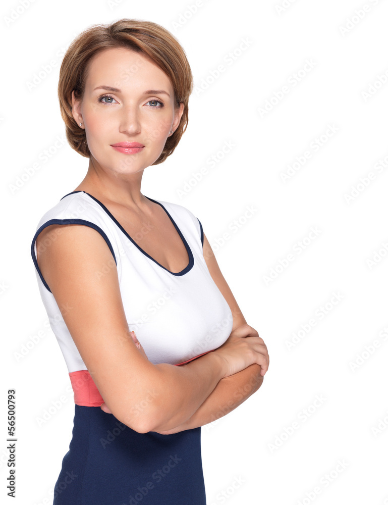 Portrait of a beautiful young adult white serious woman Portrait of a beautiful young adult white serious woman