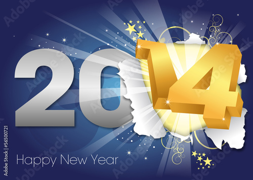 2014 Greeting card - Happy New Year