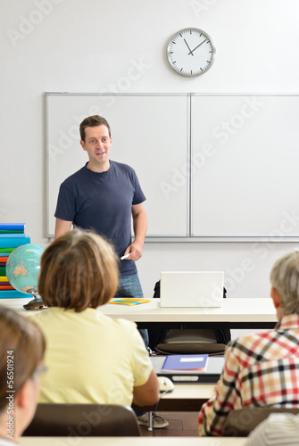 Lehrer beim Seminar