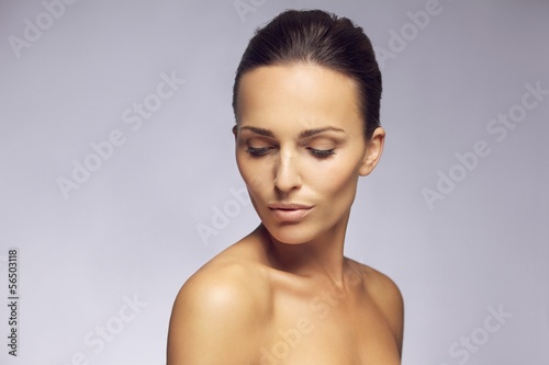 Young woman with beautiful shoulders