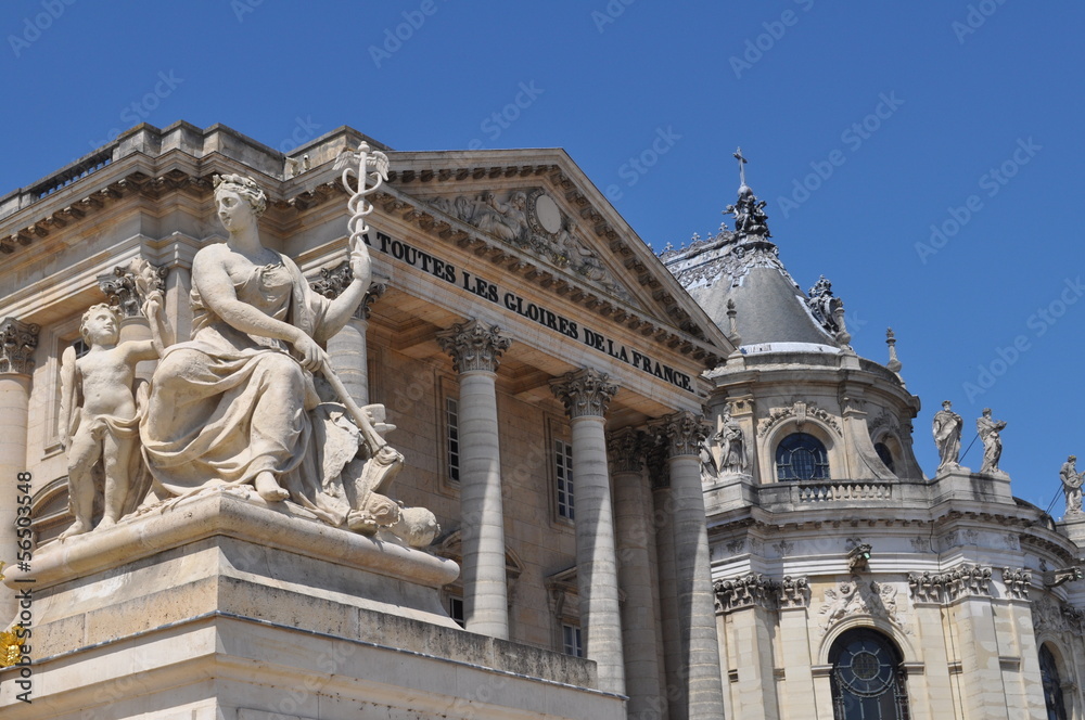 Aile Gabriel et chapelle du château de Versailles