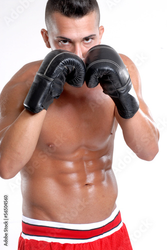 Boxeador, deportista musculoso. © Gustavo Andrade