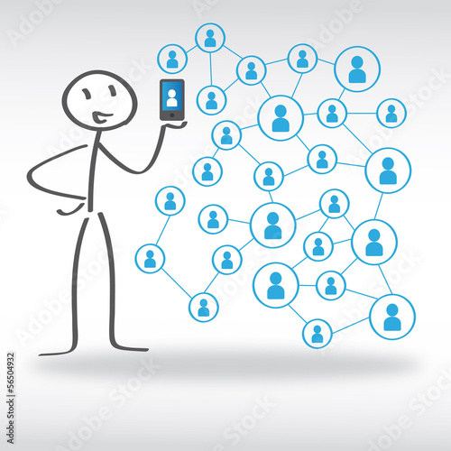 Social Network, Strichmännchen