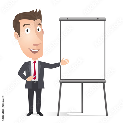 Manager, cadre commercial, chavalet de conference. Vecteur CMJN