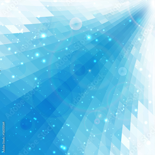 blue rays abstract perspective background