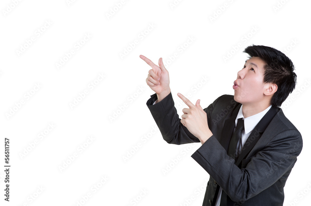business man Attractive smart Point suit isolated business man Attractive smart Point suit isolated