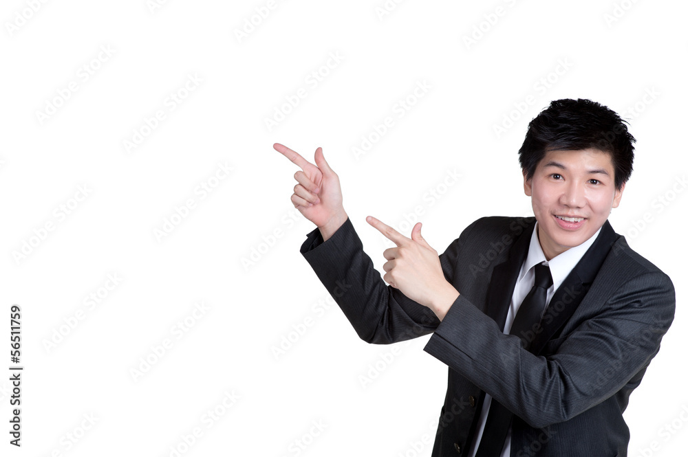 business man Attractive smart Point suit isolated business man Attractive smart Point suit isolated