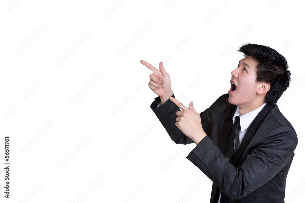 business man Attractive smart Point suit isolated business man Attractive smart Point suit isolated