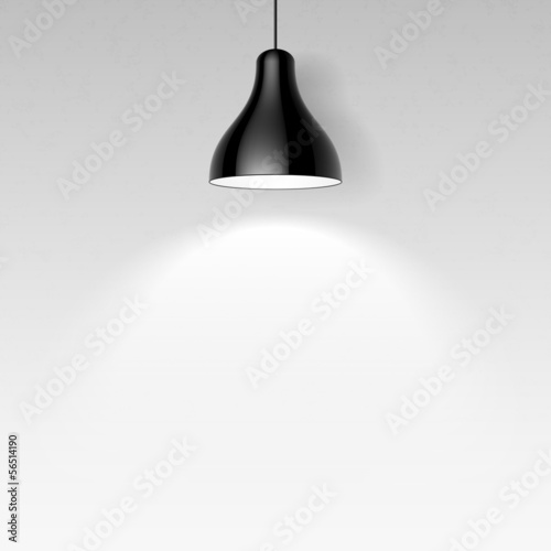 Black ceiling lamp