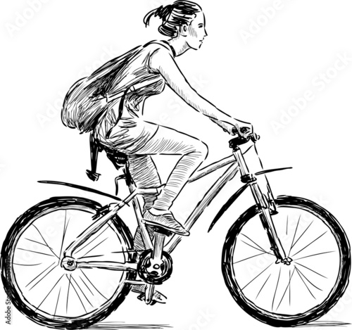 girl on the bicycle